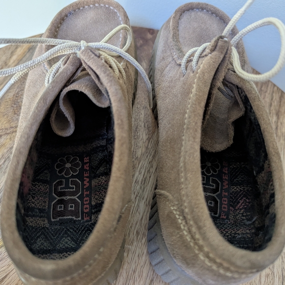 BC Footwear Tan Suede Loafers - Picture 4 of 5